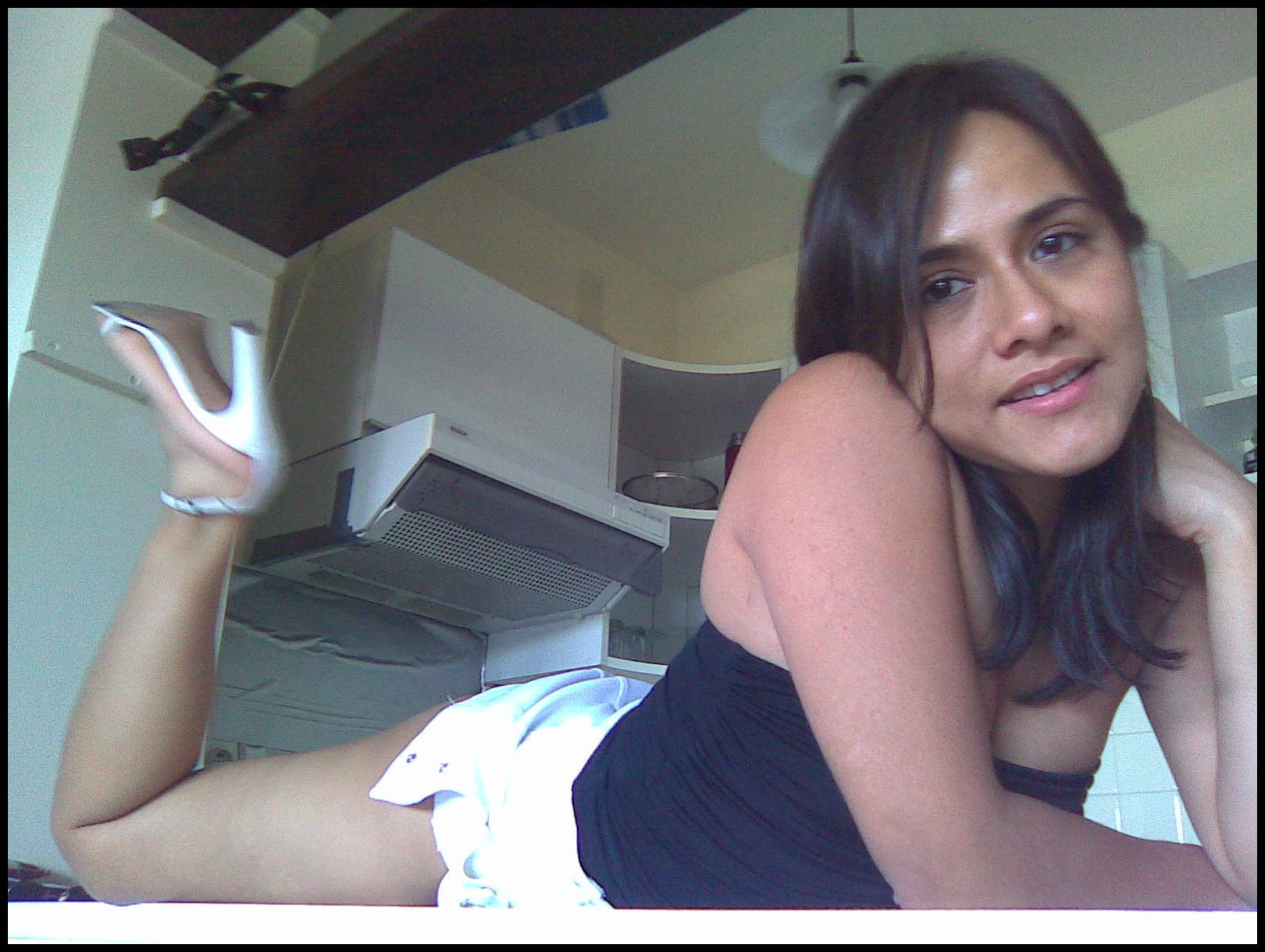 Ass, pussy, tits and face.  Your wife and/or girlfriend is fully exposed ...