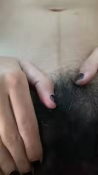 Chubby Desi Girl Licking Her Hairy Black Pussy