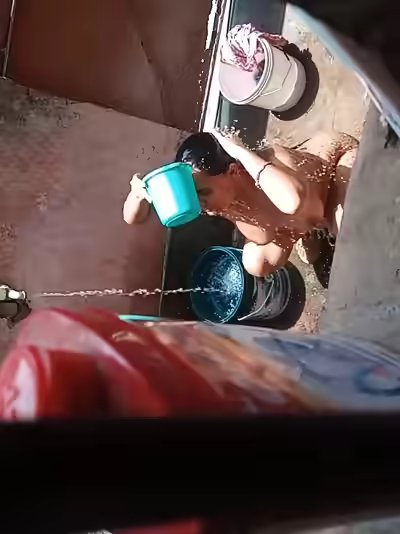 Cousin Sister Spy Bathing Scene