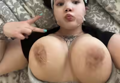 White Girl with Huge Tits