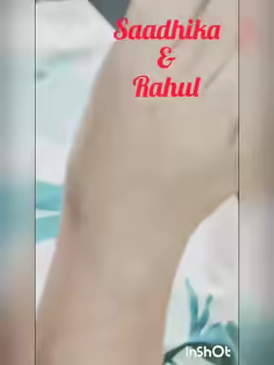 Saadhika and Rahul with Young Bull