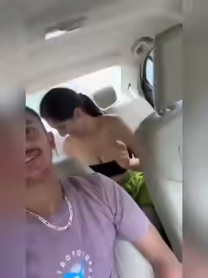 Beautiful Horny Indian Girl in a Car