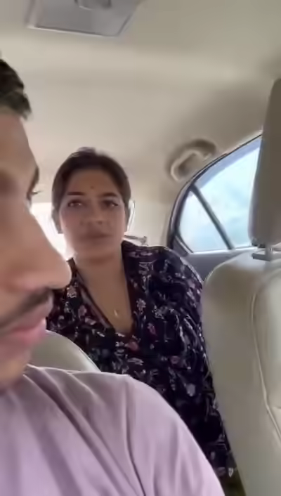 Beautiful Horny Indian Girl in a Car