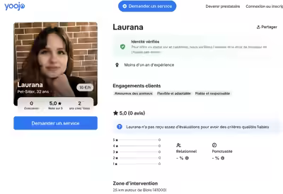 Laurana B, France's Pet-Sitter