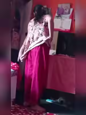 Bigboob Sexy Milf Changes In Front Of Son