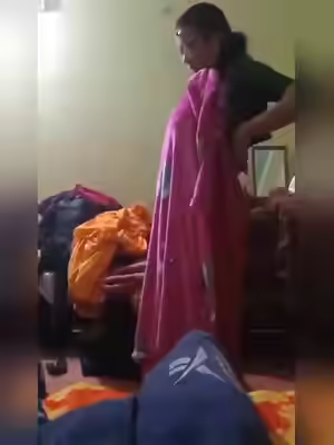 Bigboob Sexy Milf Changes In Front Of Son