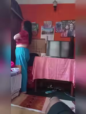 Bigboob Sexy Milf Changes In Front Of Son