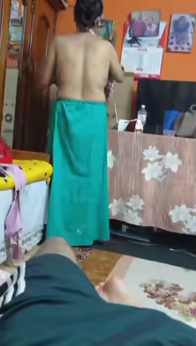Bigboob Sexy Milf Changes In Front Of Son
