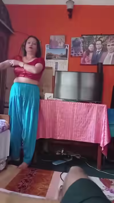 Bigboob Sexy Milf Changes In Front Of Son