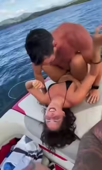 Horny Lovers on Boat in Sea