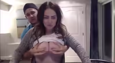 Grabbing Friend's Milf Mom's Generous Boobs