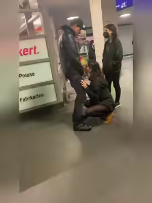 Public Metro Station Blowjob