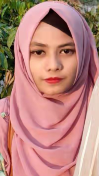 Hijabi girlfriend on video call