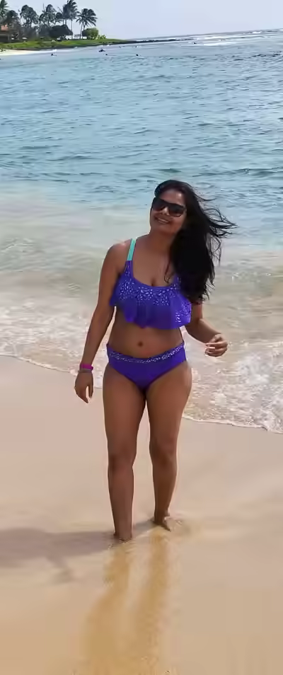 Busty Brunette NRI MILF Strip Candid