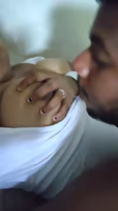 Chubby Wife Licking Huge Boobs
