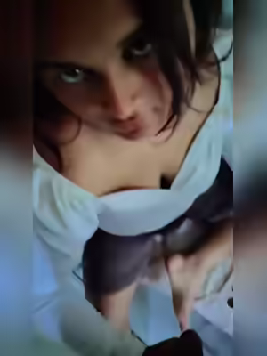 Chubby Wife Licking Huge Boobs