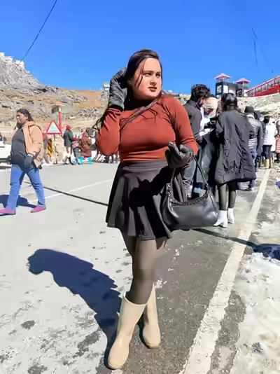 Chubby Wife Licking Huge Boobs