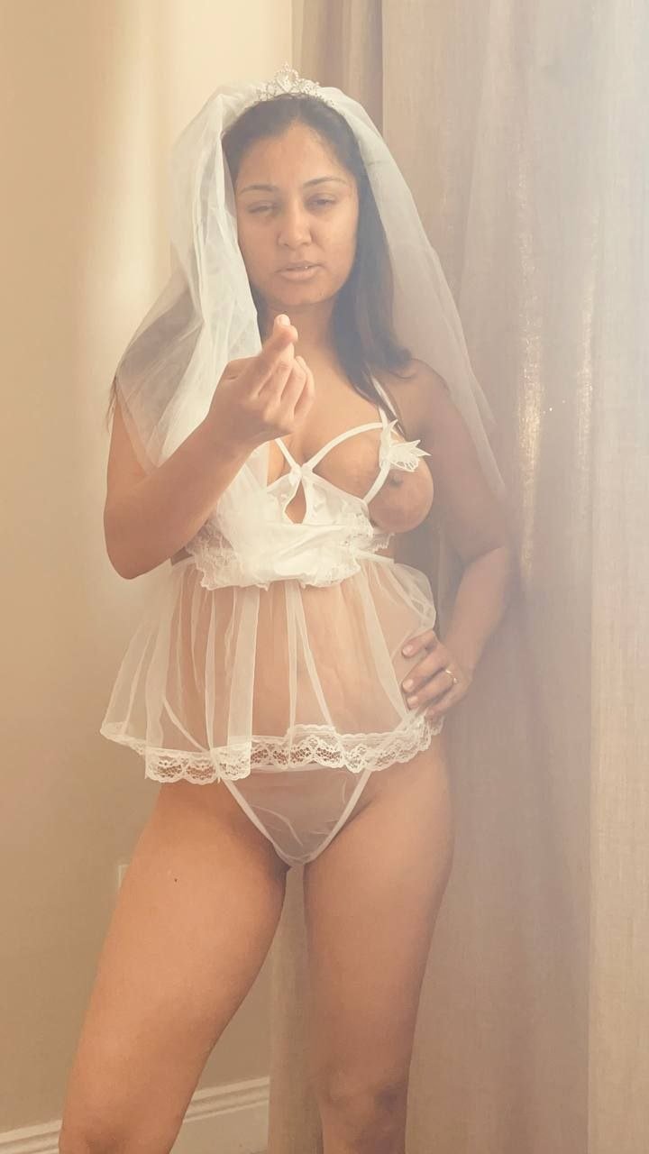 Thick Indian housewife huge collection having fun outside removing her white bikini and dress sucking finger blowjob and romance