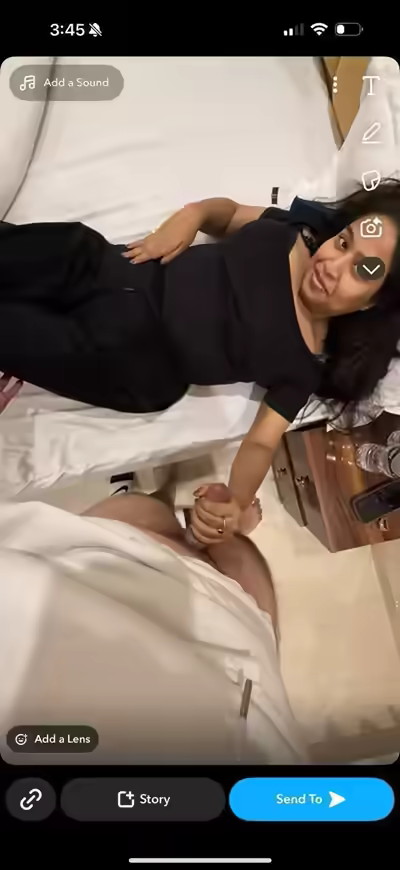 Indian Housewife Sucks Finger Outside