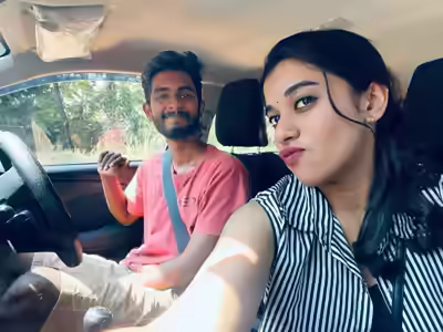 Indian Cute Couple Enjoying Life Together