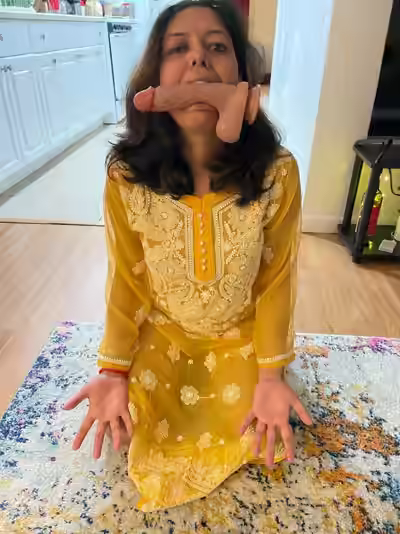 Desi Nri Wife Uses Dildo and Toys
