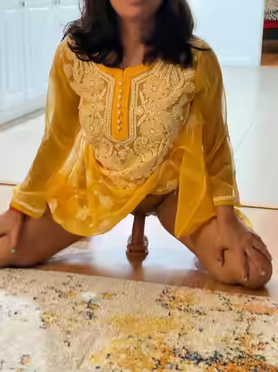 Desi Nri Wife Uses Dildo and Toys
