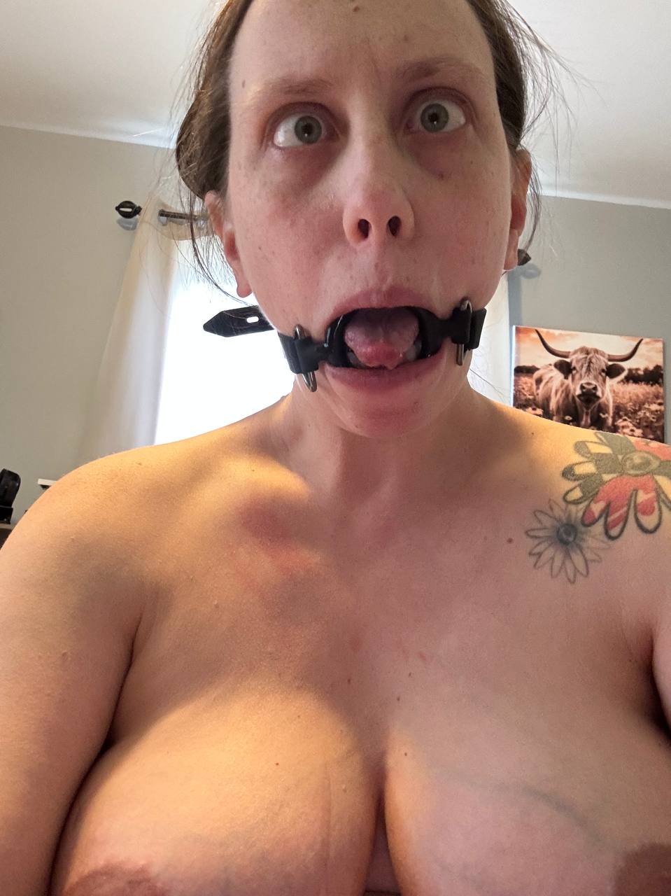 Ass, pussy, tits and face.  Your wife and/or girlfriend is fully exposed ...
