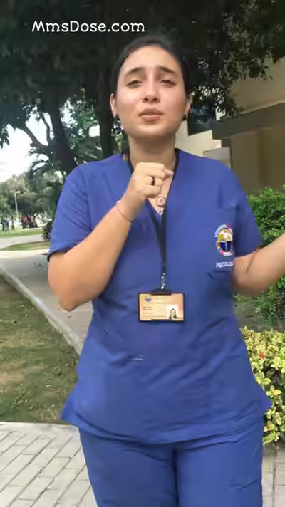 Desi Nurse Licking Pussy with Dildo