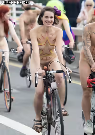 Hairy Lawyer Juliane Heider Nude in Public