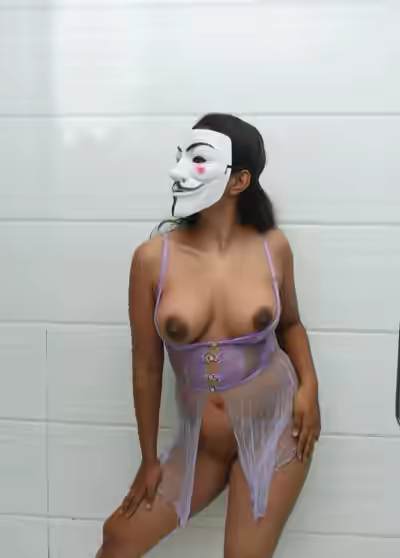 Nethmi Liyanage's Secret Nude Mask Shoot Images